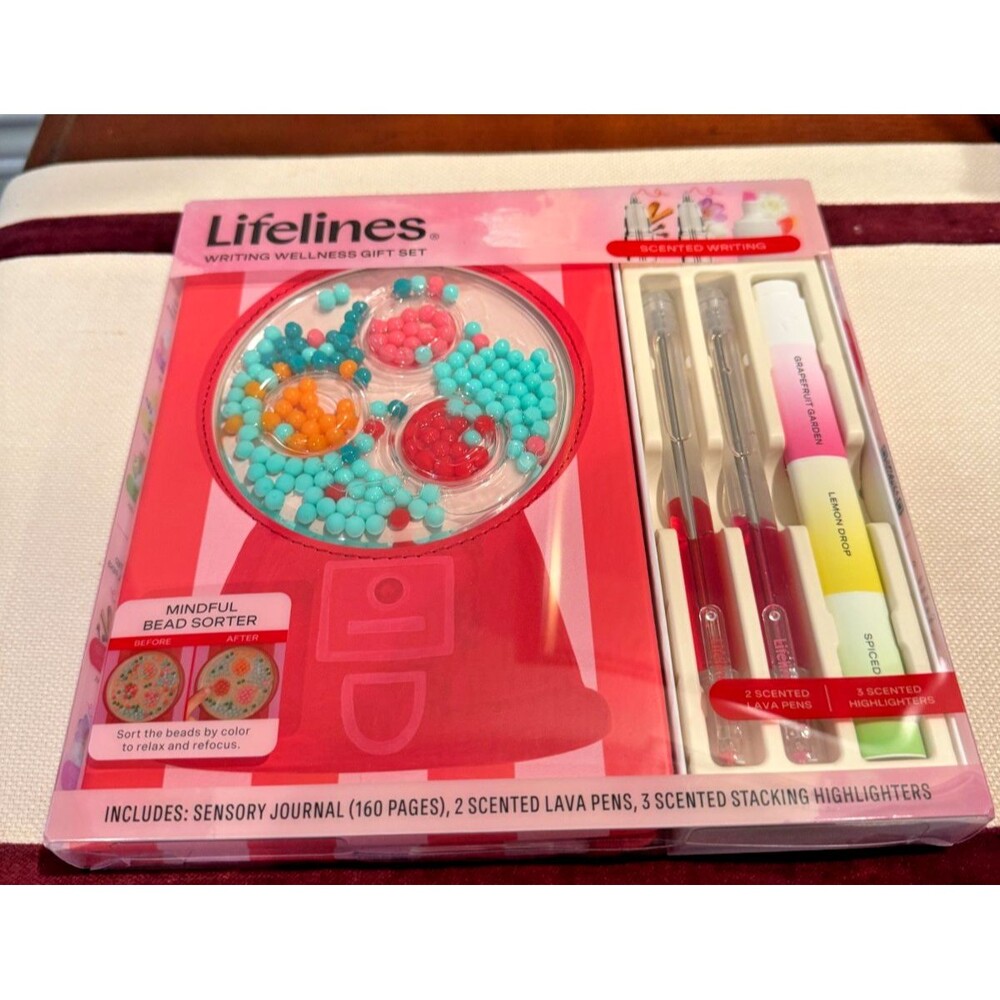 NEW Lifelines Writing Wellness Gift Set Journal, Pens, Highlighters - Scented
